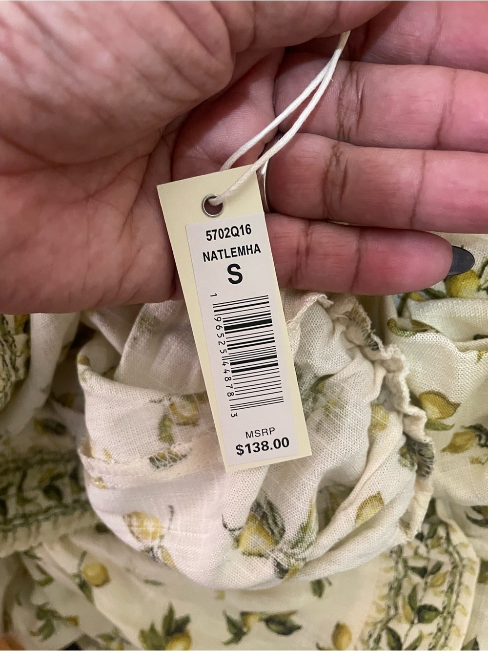 Max Studio Cream Midi Skirt with Green Floral Print - Picture 12 of 13